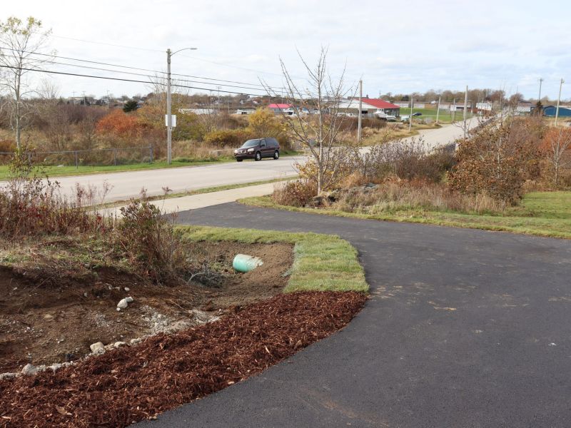 Phase 3 trail on Forest Street. 