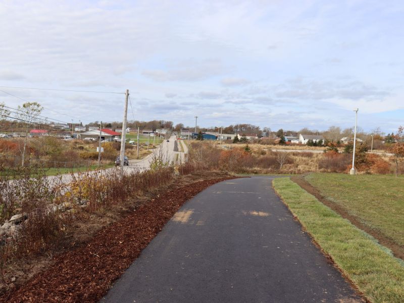 Phase 3 trail on Forest Street. 