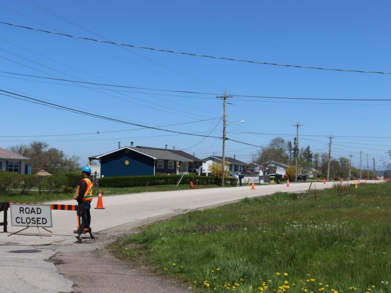 The northbound lane of Haley Road will be closed Monday to Friday, from 7 am to 7 pm, for the duration of the project.