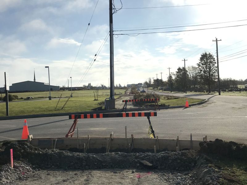 Phase 3 work - adding the extension from the high school up to Haley Road.
