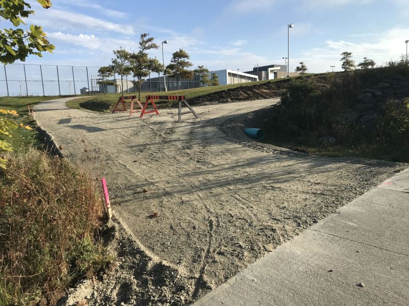 Phase 3 work - adding the extension from the high school up to Haley Road.