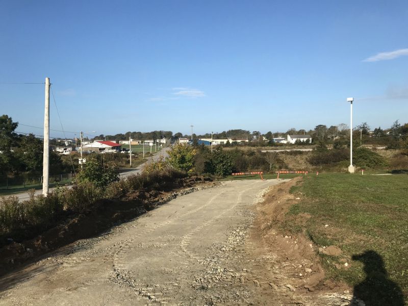 Phase 3 work - adding the extension from the high school up to Haley Road.